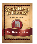 God's Hand in History Lapbook Kit and CD: The Reformation by Carol Robb