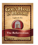 God's Hand in History Additional Lapbook Kit: The Reformation by Carol Robb