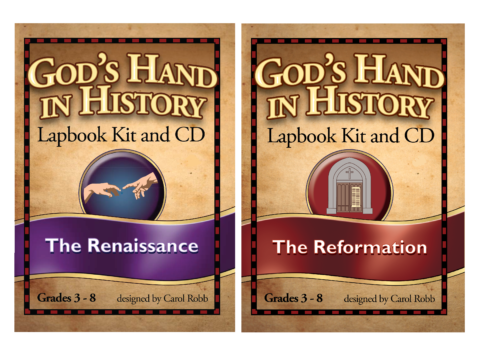 God's Hand in History Renaissance and Reformation Lapbook Kit and CD by Carol Robb